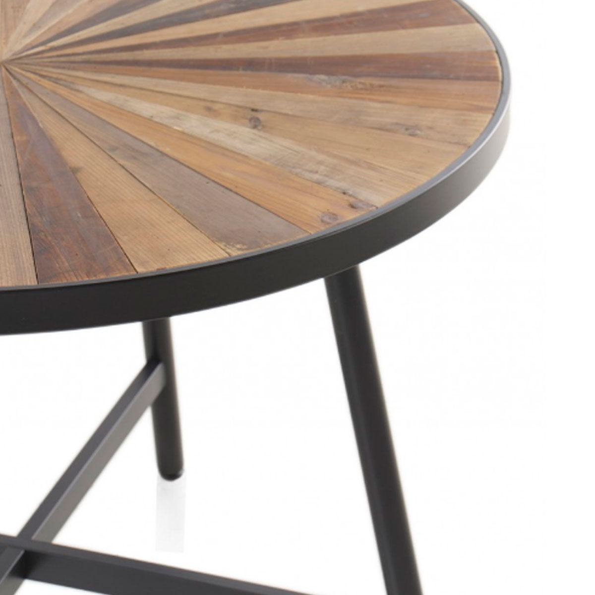 Mesa redonda industrial laminada