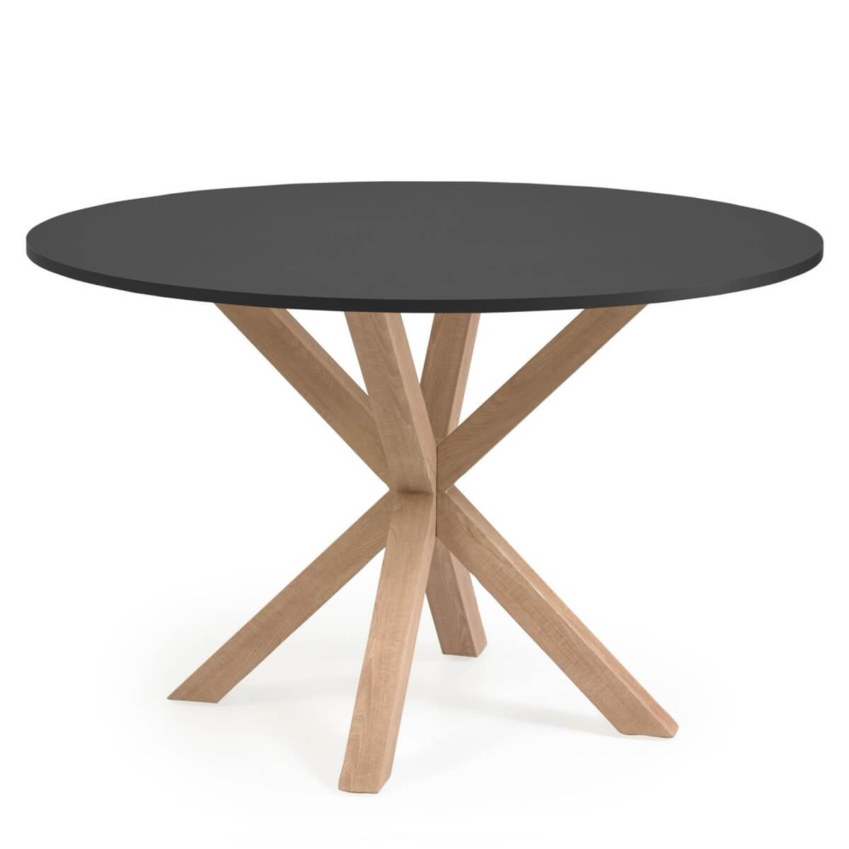 Mesa redonda tapa negra 120cm