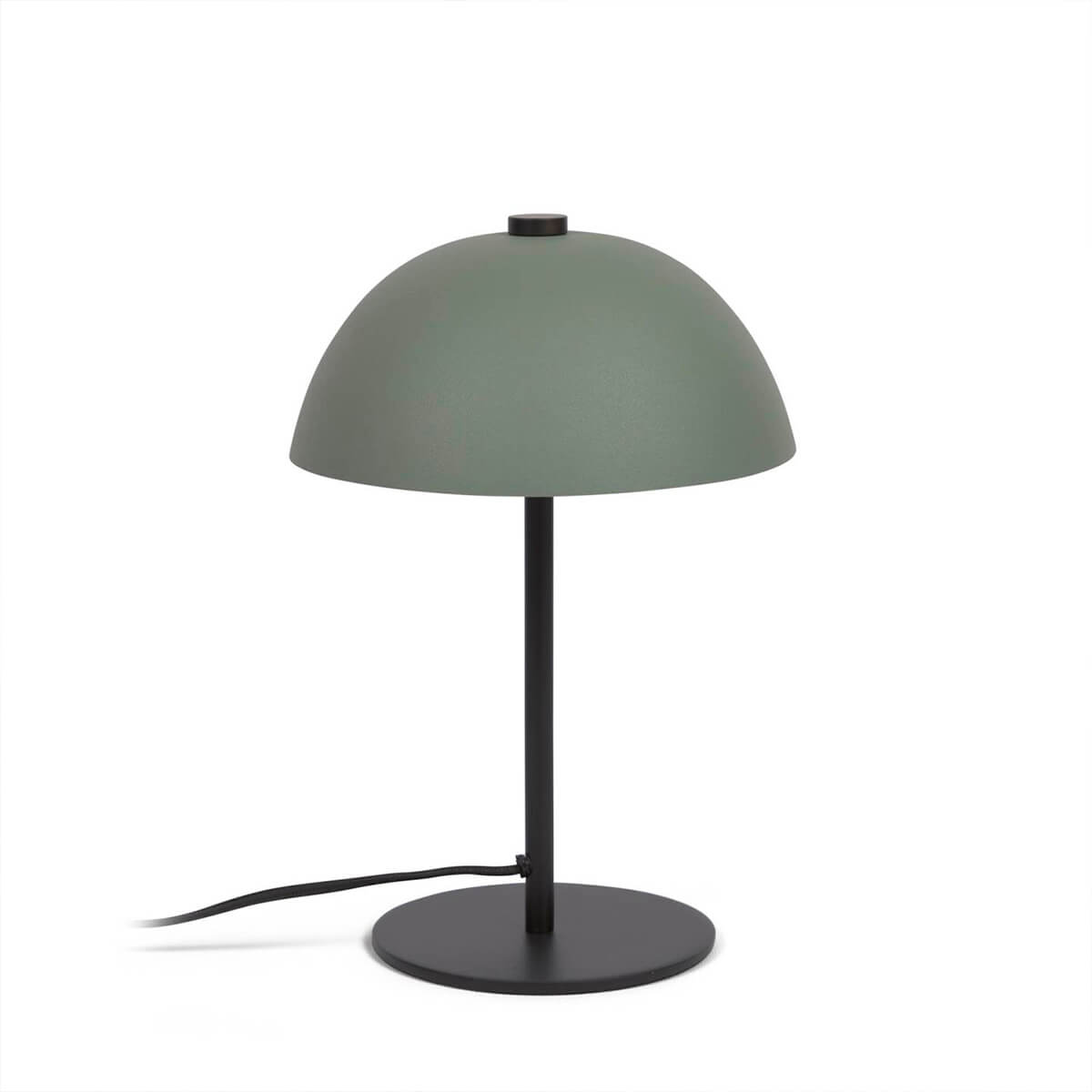 Lampara mesa metal con acabado verde