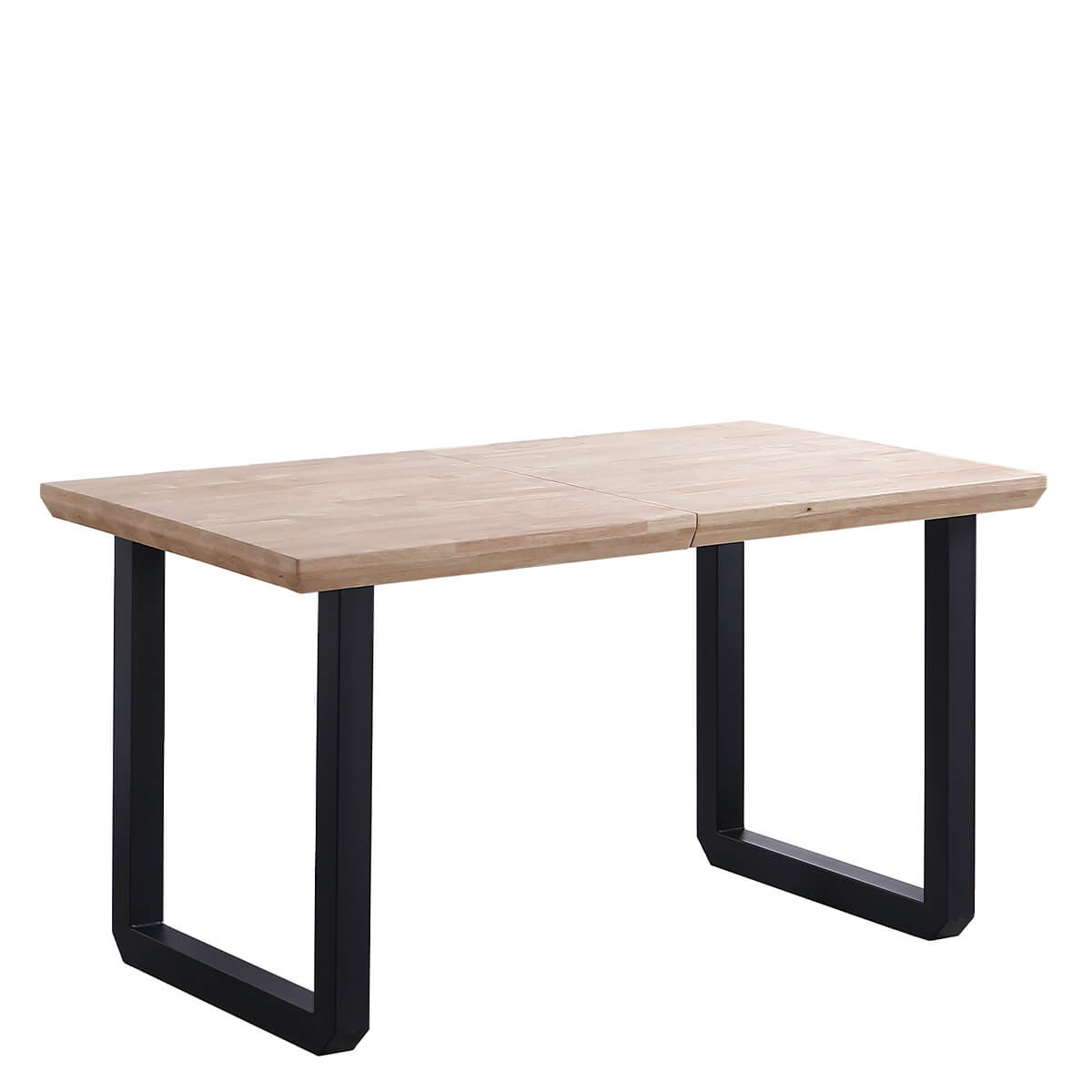 Mesa comedor extensible roble nordish y negro