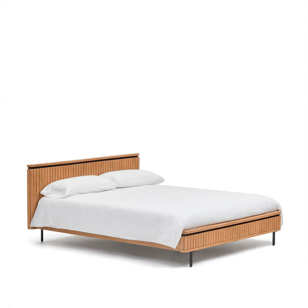 Cama madera mango y metal