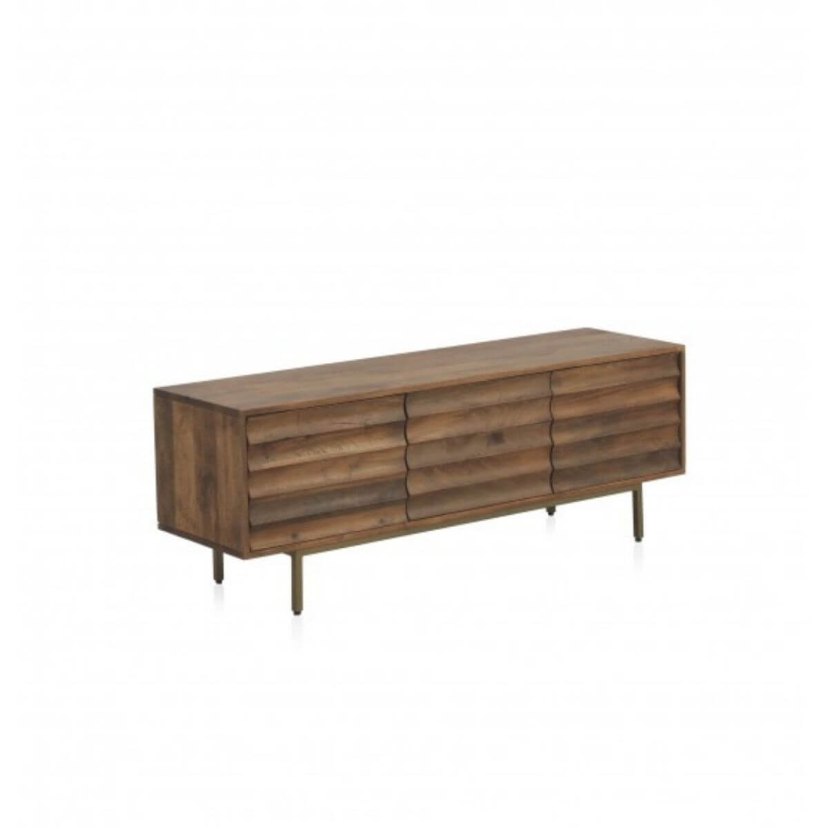 Mueble tv tres puertas macizo mango