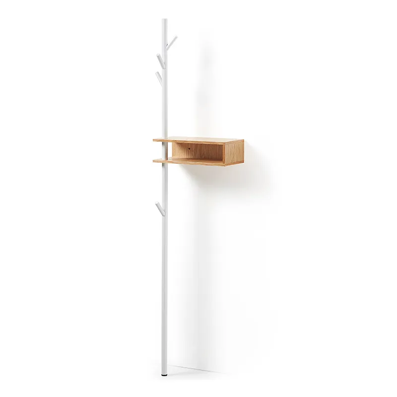 Flip Perchero blanco madera acero