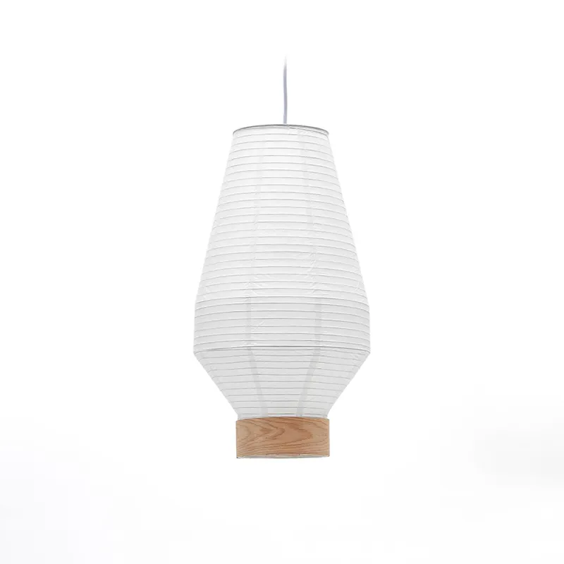 Alih pantalla plegable blanca y madera 30 cm
