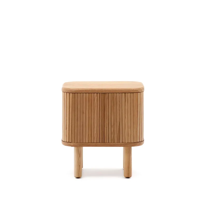 Nela mesita noche madera de fresno 50 cm