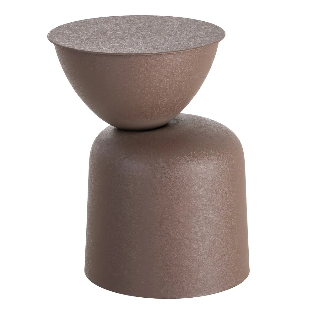 Mesita marrón acero lúmina 36cm