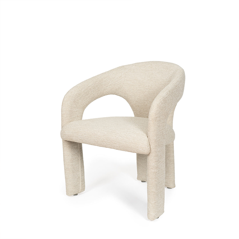 loretta Silla comedor organico blanco